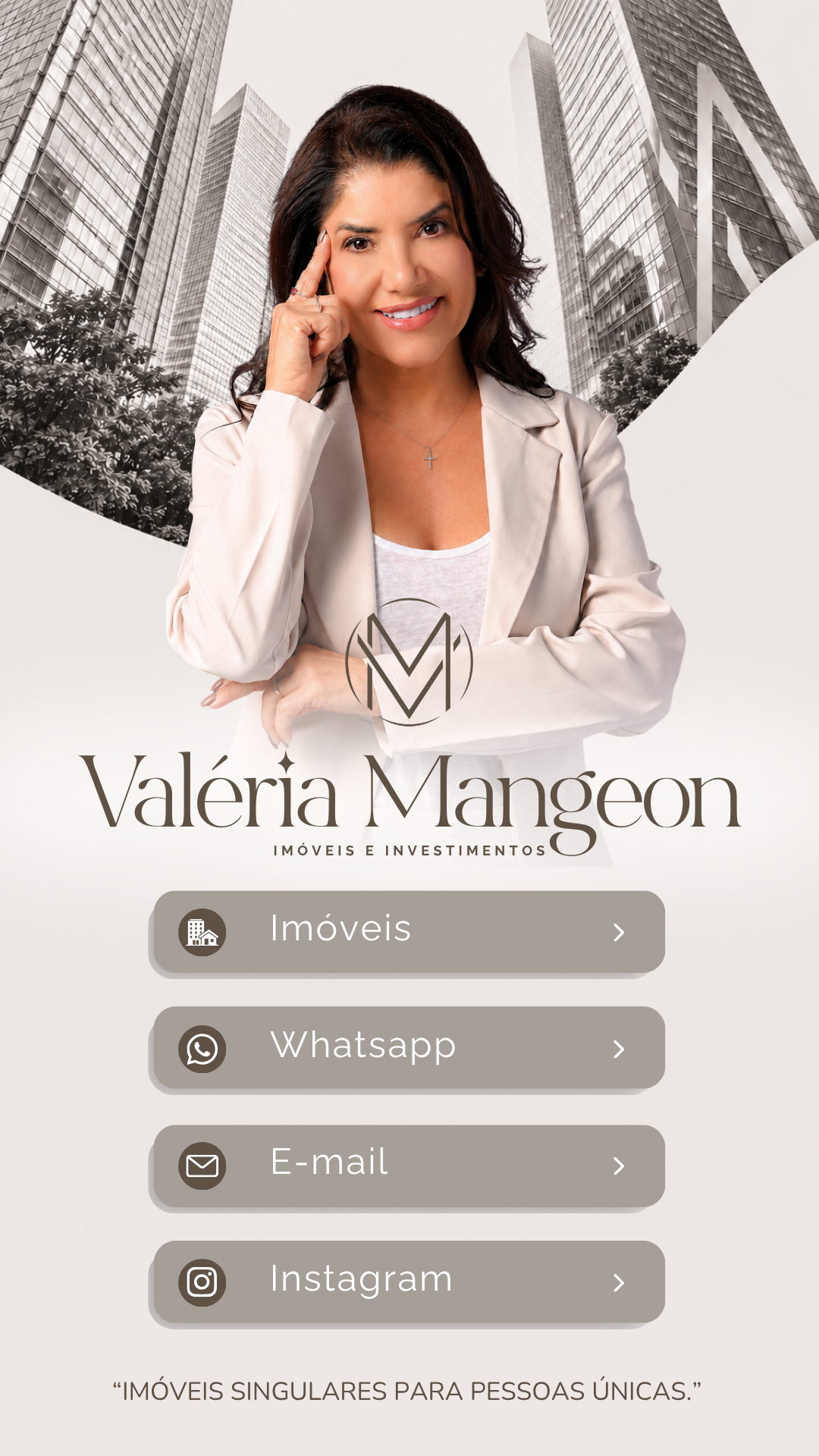 Valéria Mangeon — Imóveis e Investimentos.